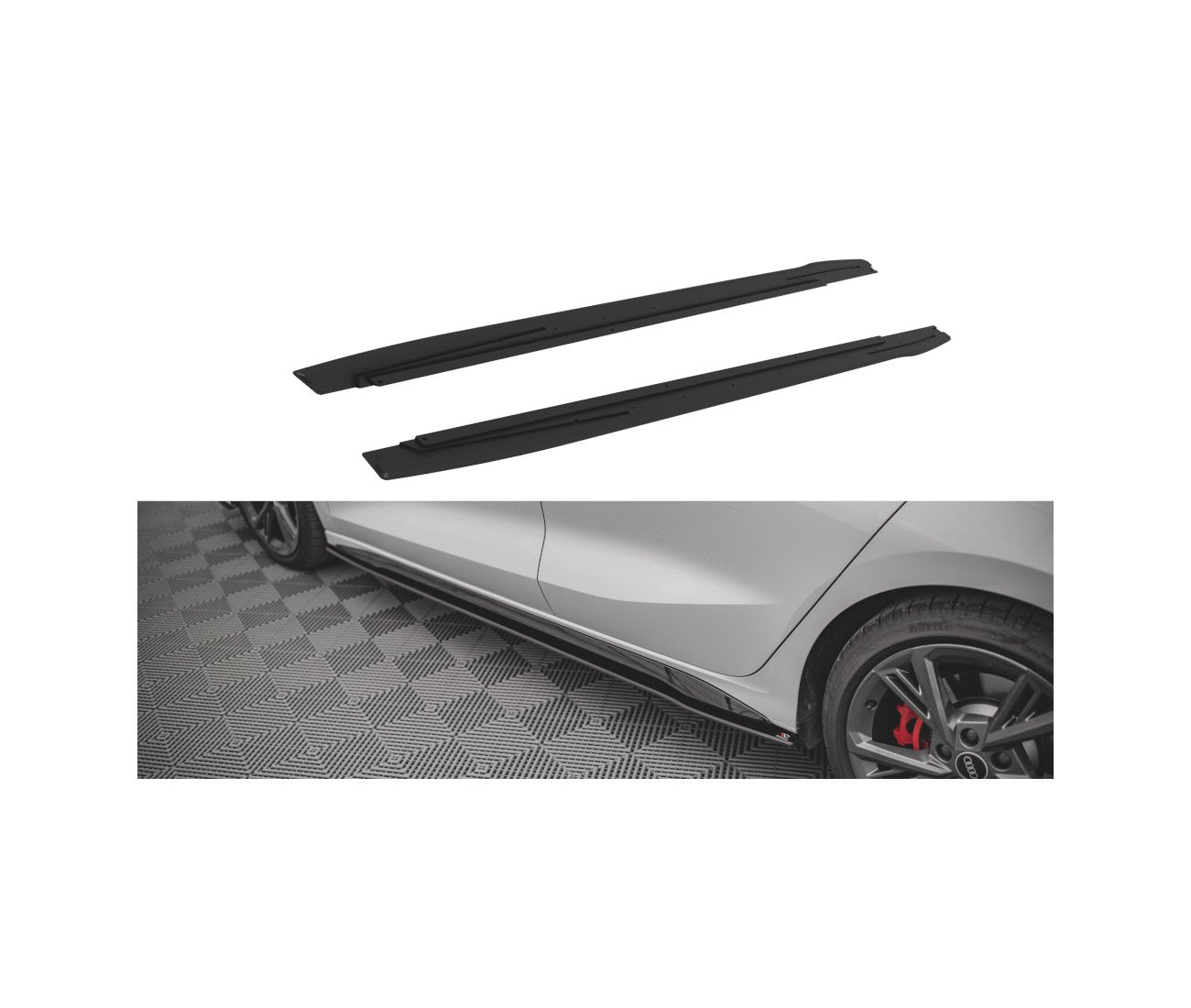 MAXTON DESIGN Street Pro side skirts Cup Audi S3 / A3 S-Line 8Y 