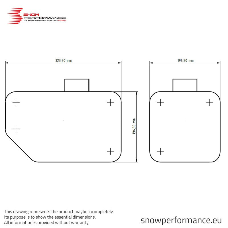 SNOW PERFORMANCE water injection 9.5l tank installation set 